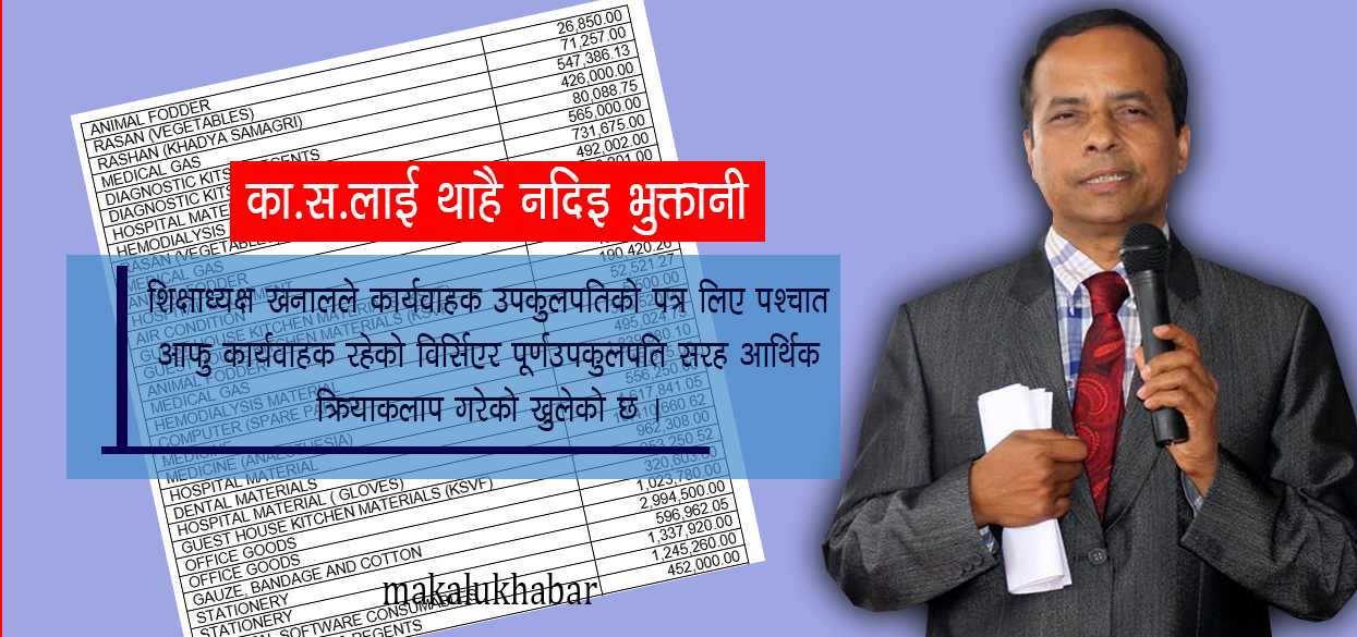 बीपी प्रतिष्ठानको वेथितिः कार्यवाहक उपकुलपति हुँदा करोडौंको खेला