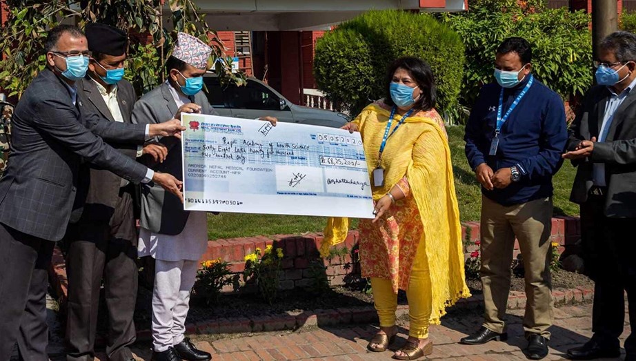 राप्ती प्रतिष्ठानलाई एनएमएफले दियो ६८ लाख सहयोग