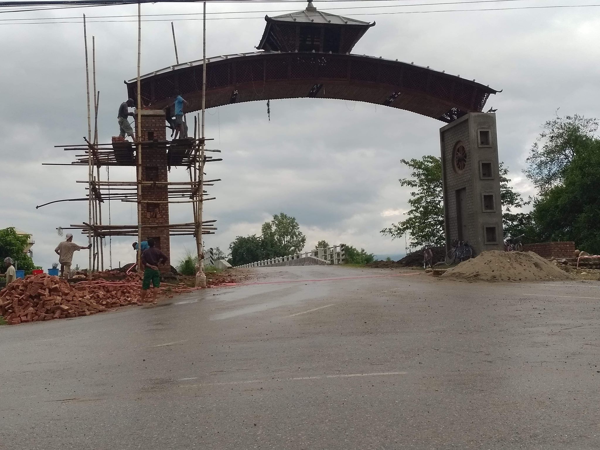 ४५ लाखको सौराहा प्रवेशद्वार निर्माण गरिँदै