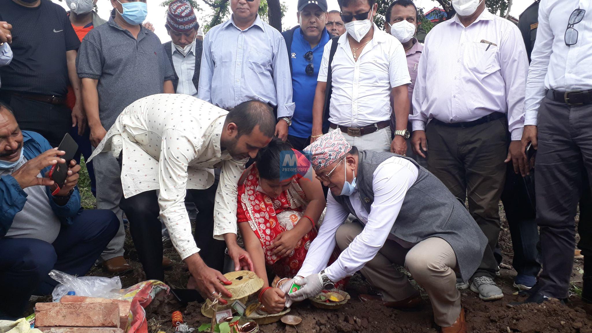 धरानमा नाटक घरको शिलान्यास, नाट्य मण्डलीहरुको सपना साकार