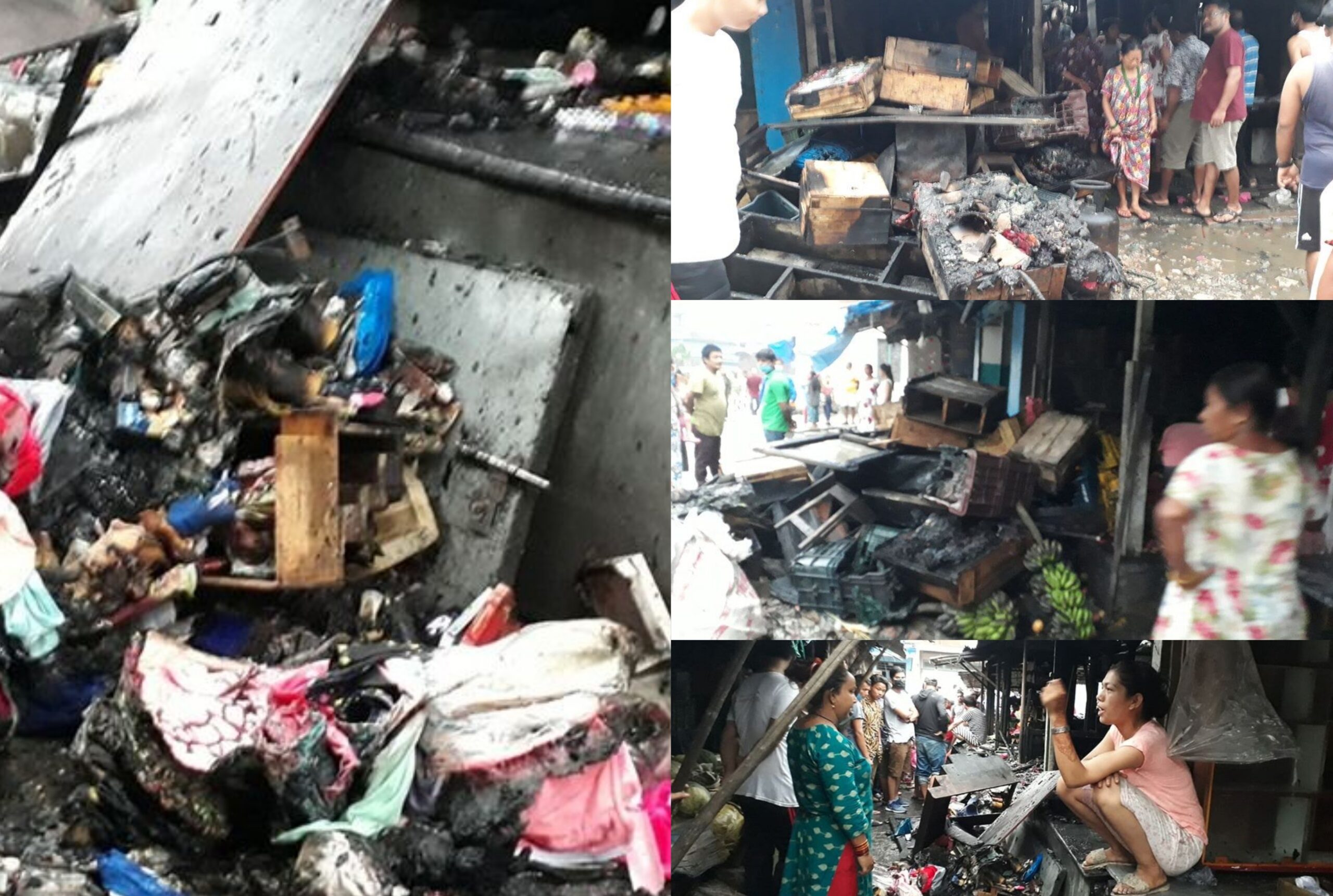 धरानमा आगलागी: करिब २० पसल जलेर नष्ट, लाखौंको क्षति