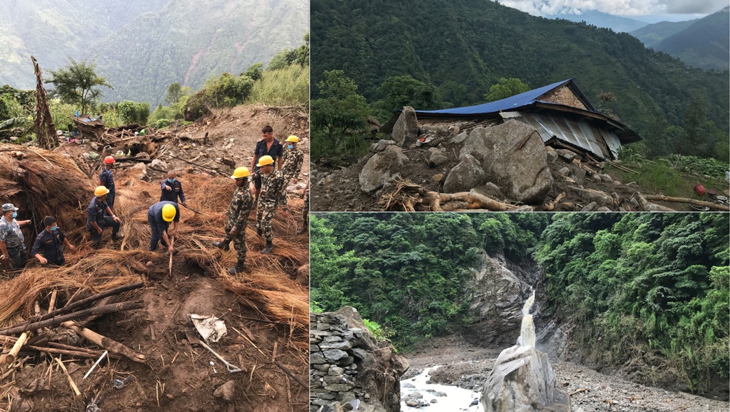 सिलिचोङको पहिरोमा बेपत्ता ११ जना अझै भेटिएनन्, सदरमुकाम फर्किए सुरक्षाकर्मी