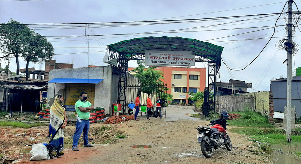 कोरोना ‘अस्थायी’ अस्पतालमा उपचाररत संक्रमितको मृत्यु