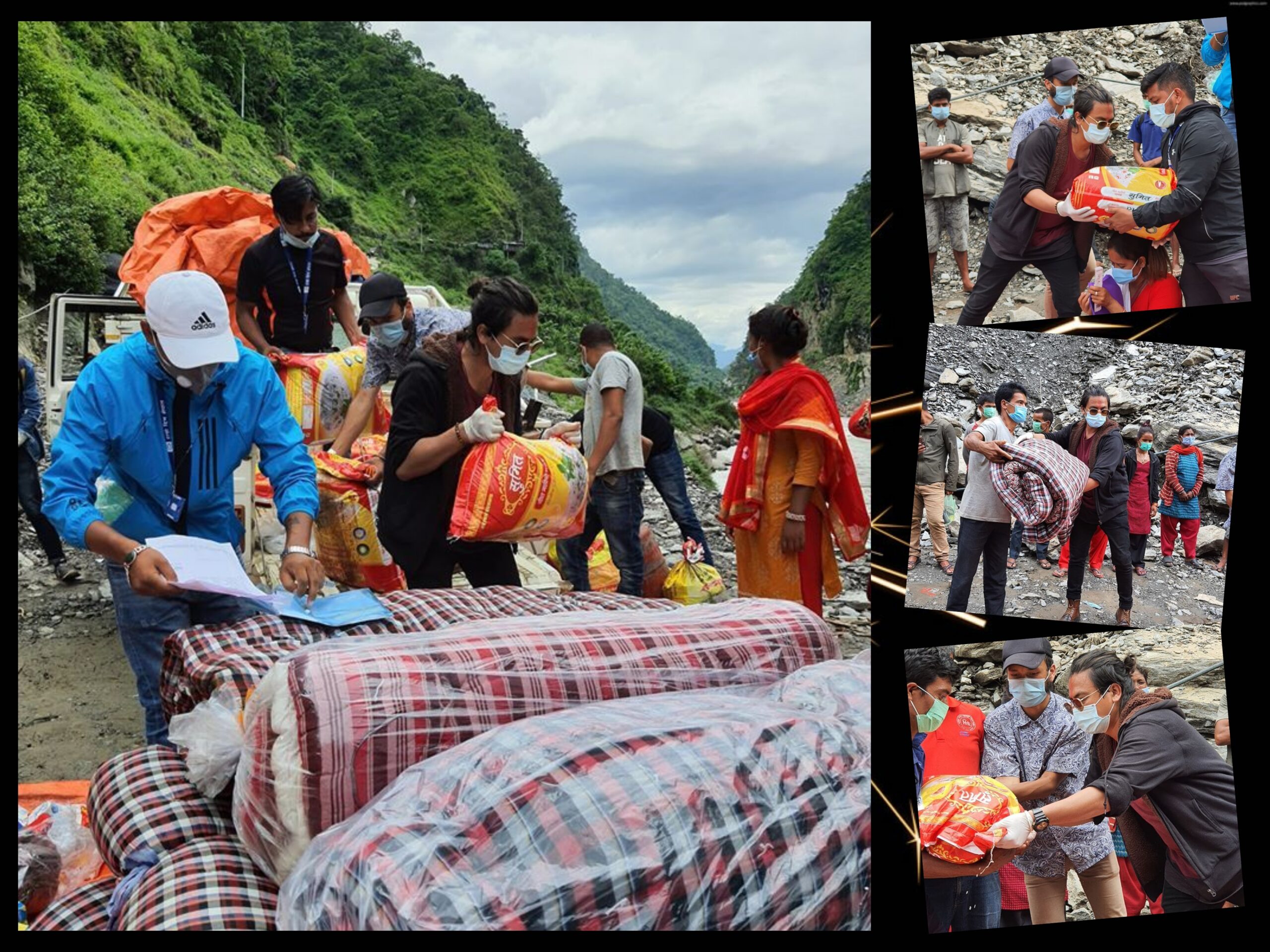 कालीकोट पुगेर नायक पल शाहले गरे बाढी पीडितलाई सहयोग