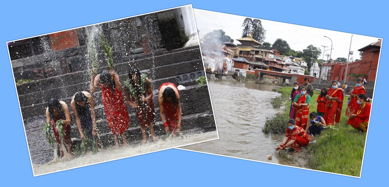 ऋषिपञ्चमीमा पनि कोरोना प्रभाव, नदी किनारमा स्नान गर्न प्रतिबन्ध