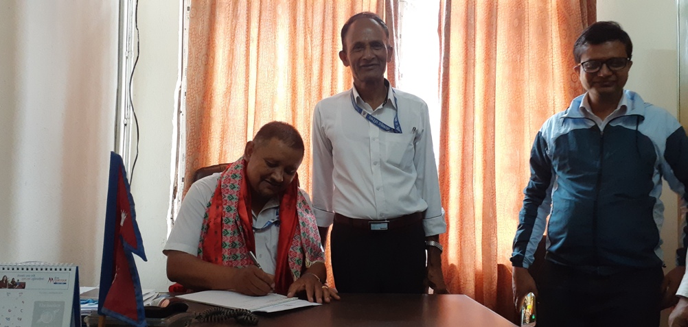 नवनियुक्त राखेप संघसंस्था समन्वय शाखा प्रमुख कार्कीद्वारा पदवहाली