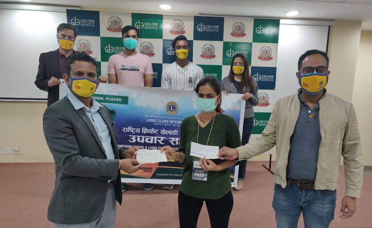 दुर्घटनामा परेका क्रिकेटर भण्डारीलाई आर्थिक सहयोग