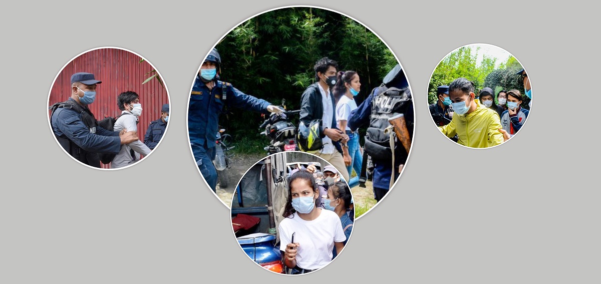 चिनियाँ दूतावासअघि प्रदर्शनको तयारीमा जुटेका युवाहरु पक्राउ