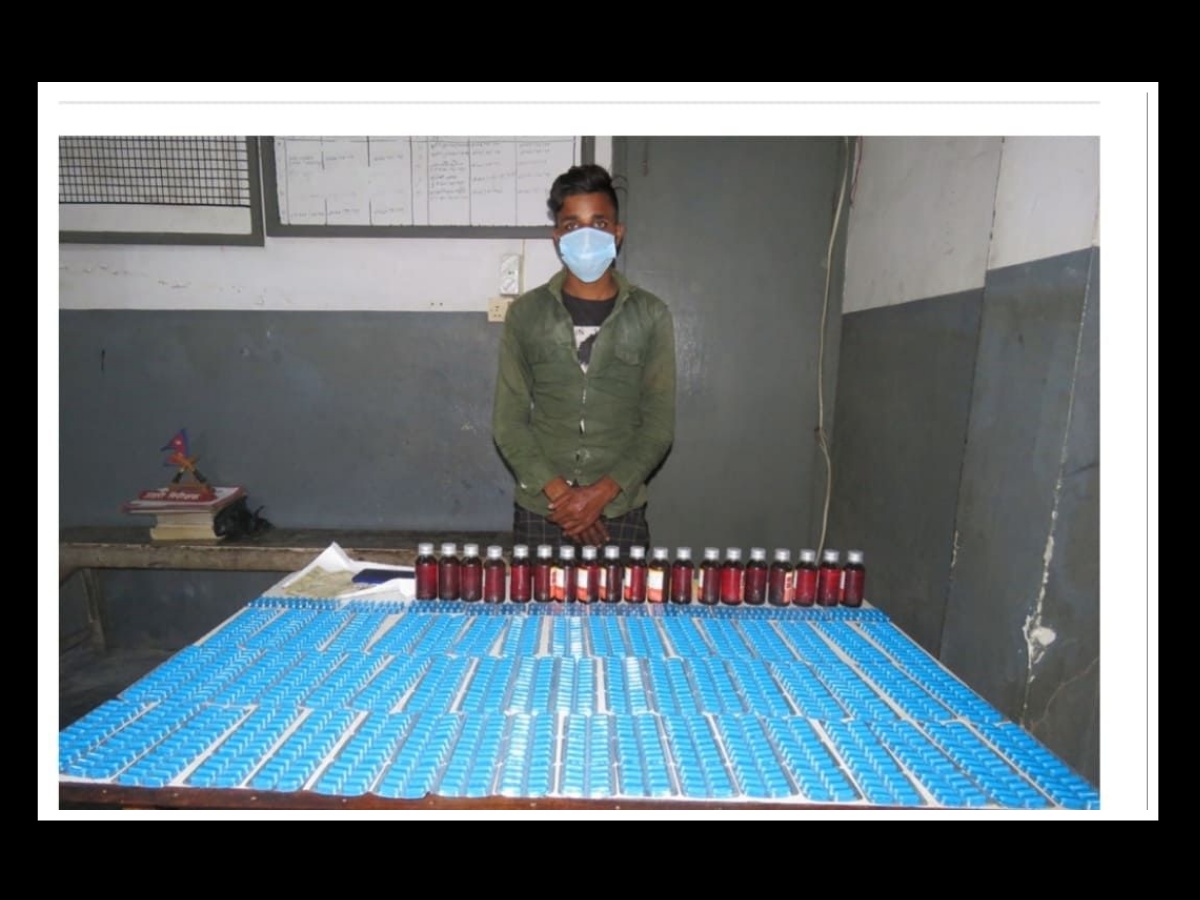 प्रहरीलाई ठक्कर दिएर भाग्न खोज्ने लागुऔषध कारोबारी पक्राउ