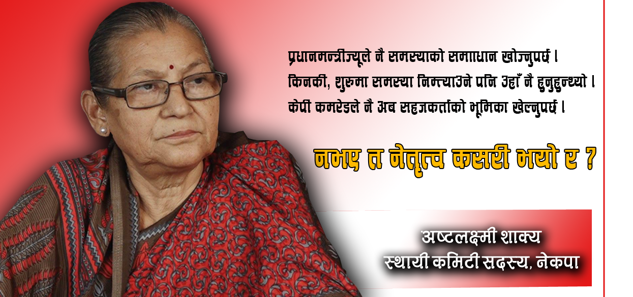 ‘समस्या केपी कमरेडले निम्त्याउनुभएको हो, समाधान पनि उहाँले नै गर्नुपर्छ’