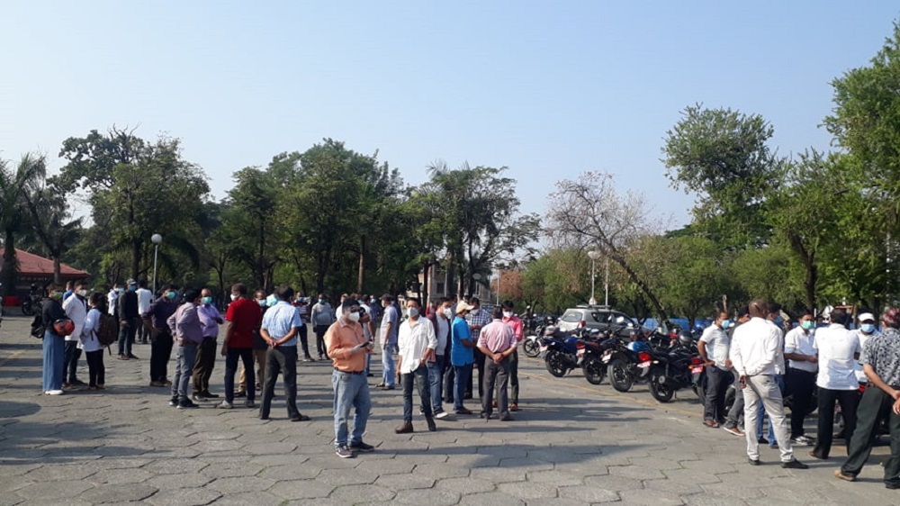 वीपीमा कार्यरत रेडियोग्राफरको मृत्यु भएपछि कर्मचारी आन्दोलनमा(भिडियोसहित)