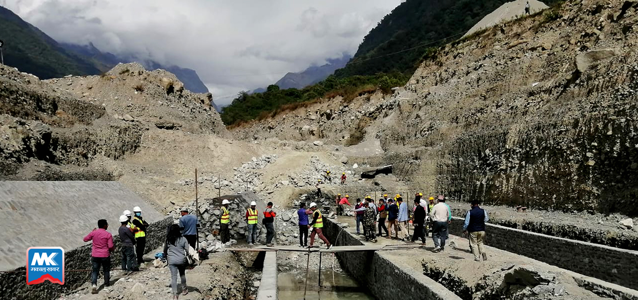 सेतीनदी जलविद्युत् आयोजना : ६ महिनामा ११ प्रतिशत काम