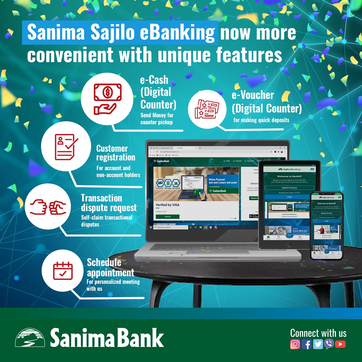 सानिमा बैंकद्वारा ओम्नी च्यानल डिजिटल बैंकिङ्गको सुरुवात
