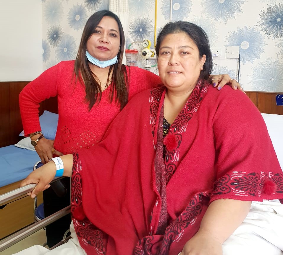 मुटुरोग भएकी १३६ किलोकी महिलाको नर्भिकमा एकै पटक दुई जटिल शल्यक्रिया सम्पन्न