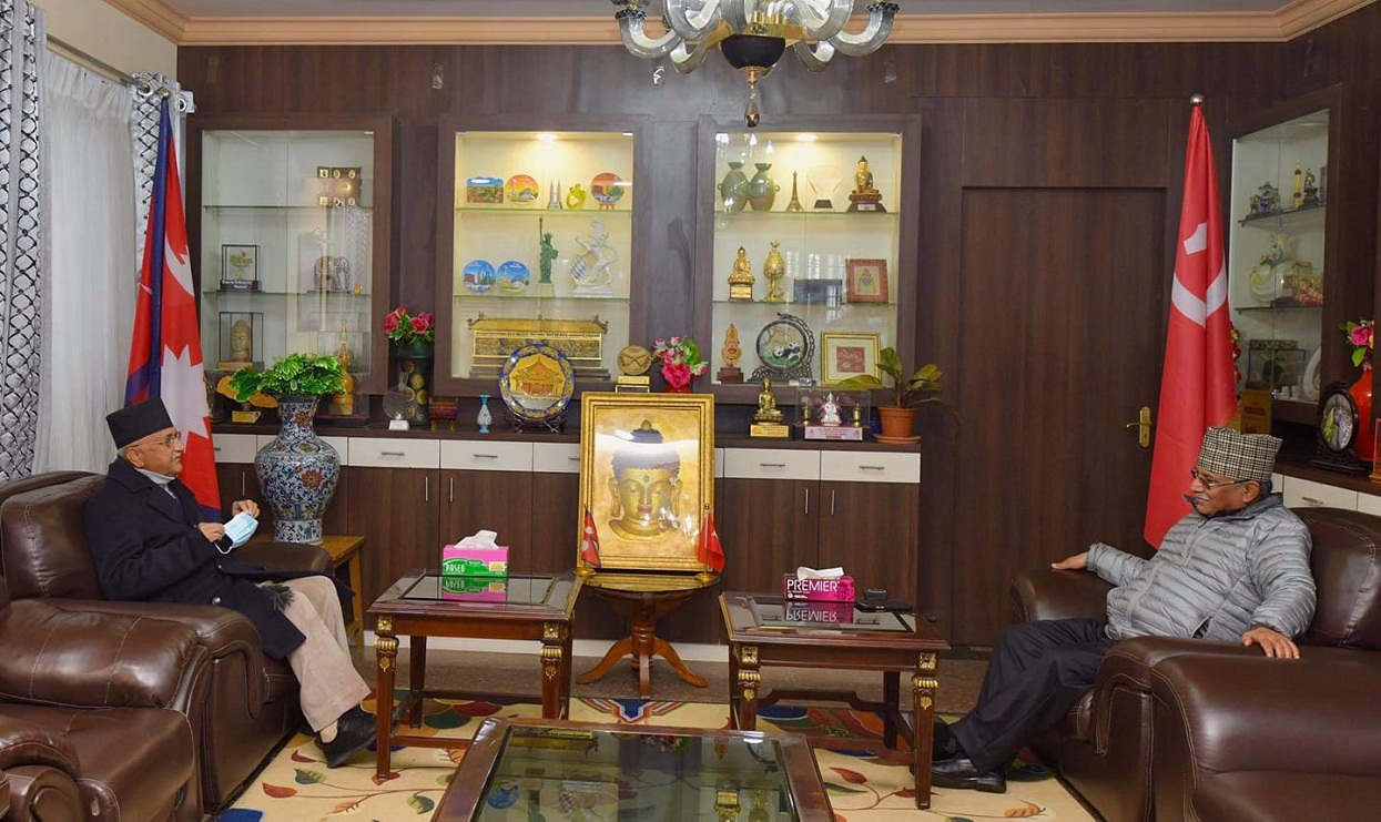 ओलीको प्रतिवेदन फिर्ताको प्रस्ताव दाहालद्वारा पुनः अस्वीकार