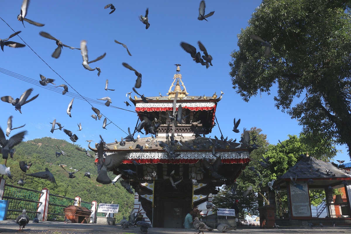 फेवाताल बीचको मन्दिर पुनः निर्माण सुरु