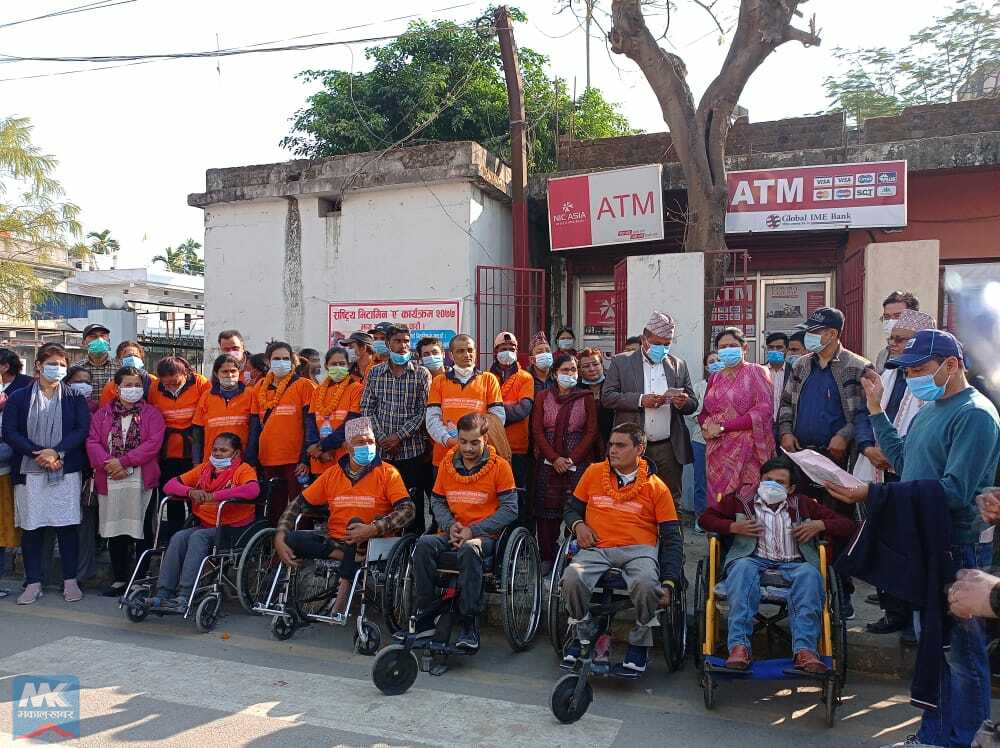 विराटनगरमा अपाङ्गता भएका व्यक्तिहरुको खुल्ला तथा ह्वीलचियर दौड सम्पन्न