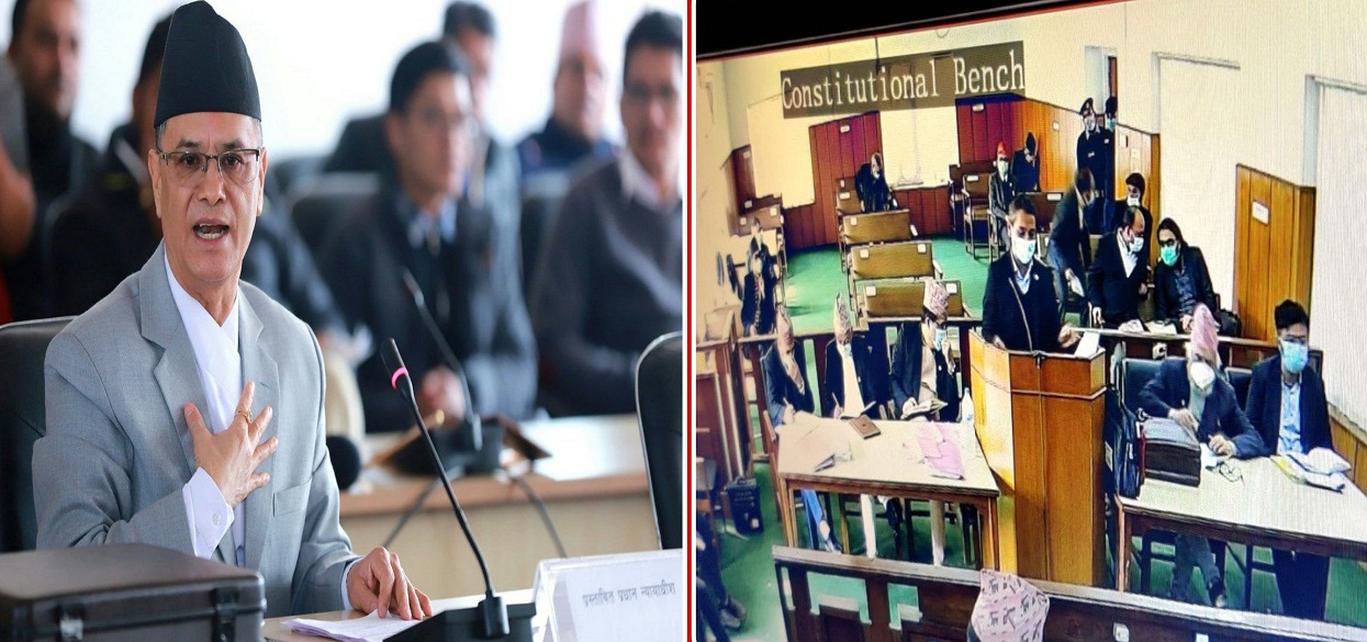 संवैधानिक इजलासद्वारा संसद् विघटनसम्बन्धी राजपत्रमा प्रकाशित सूचना माग