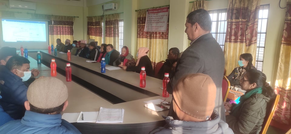 लगत संकलनका लागि अभिमुखीकरण