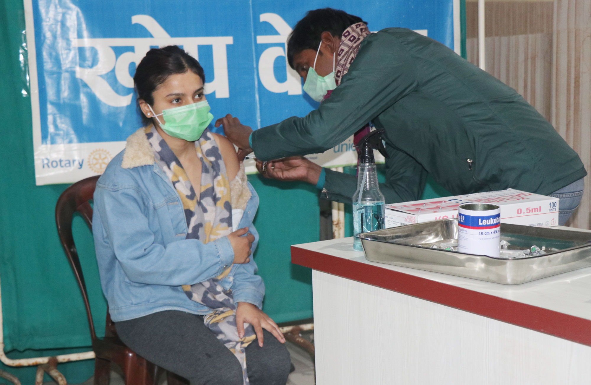 नोबेलमा ६ सयलाई लगाइयो कोरोना खोप