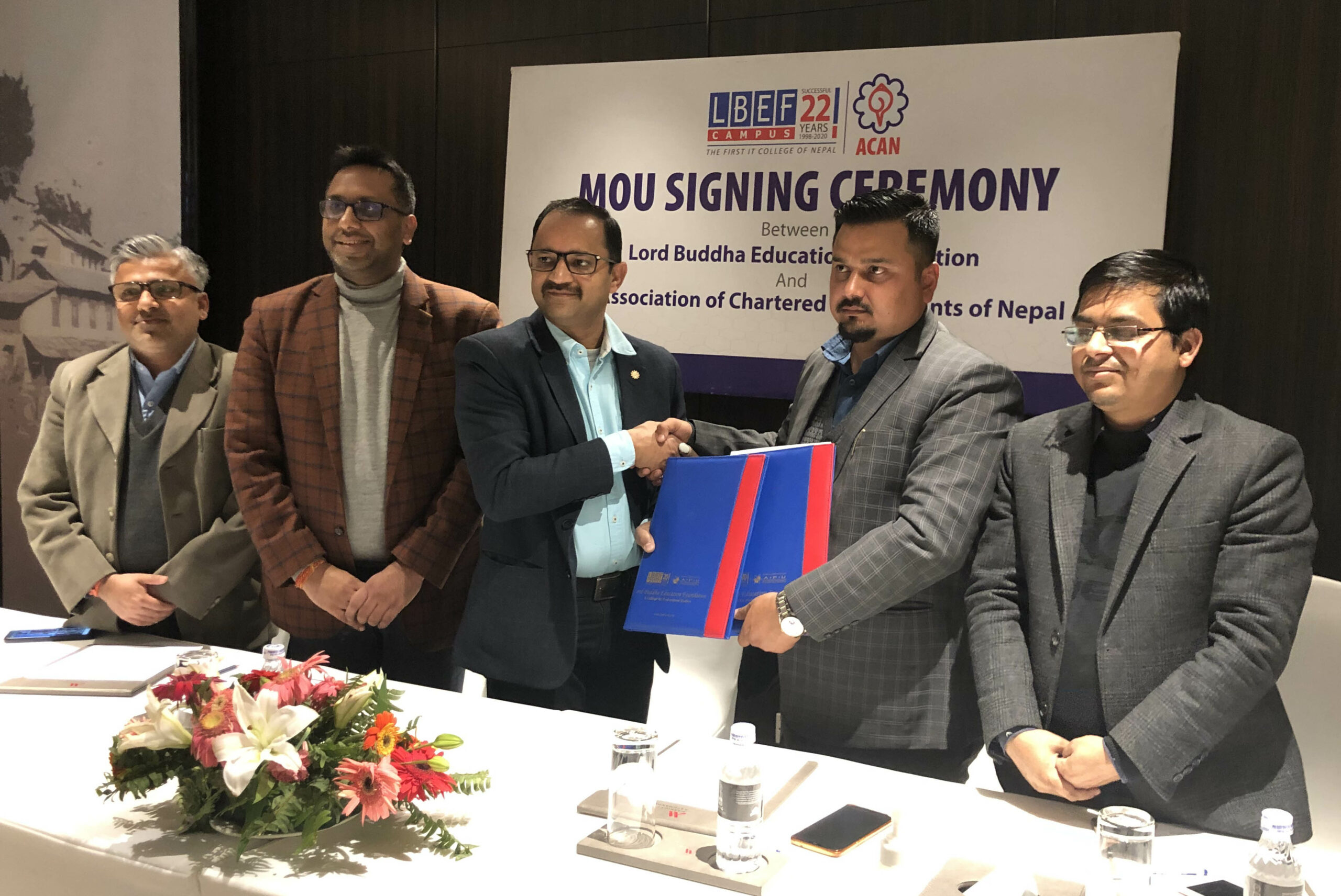 एलबीईएफले एक्यान सदस्यलाई एमबीएमा २५ प्रतिशत छात्रवृत्ति दिने