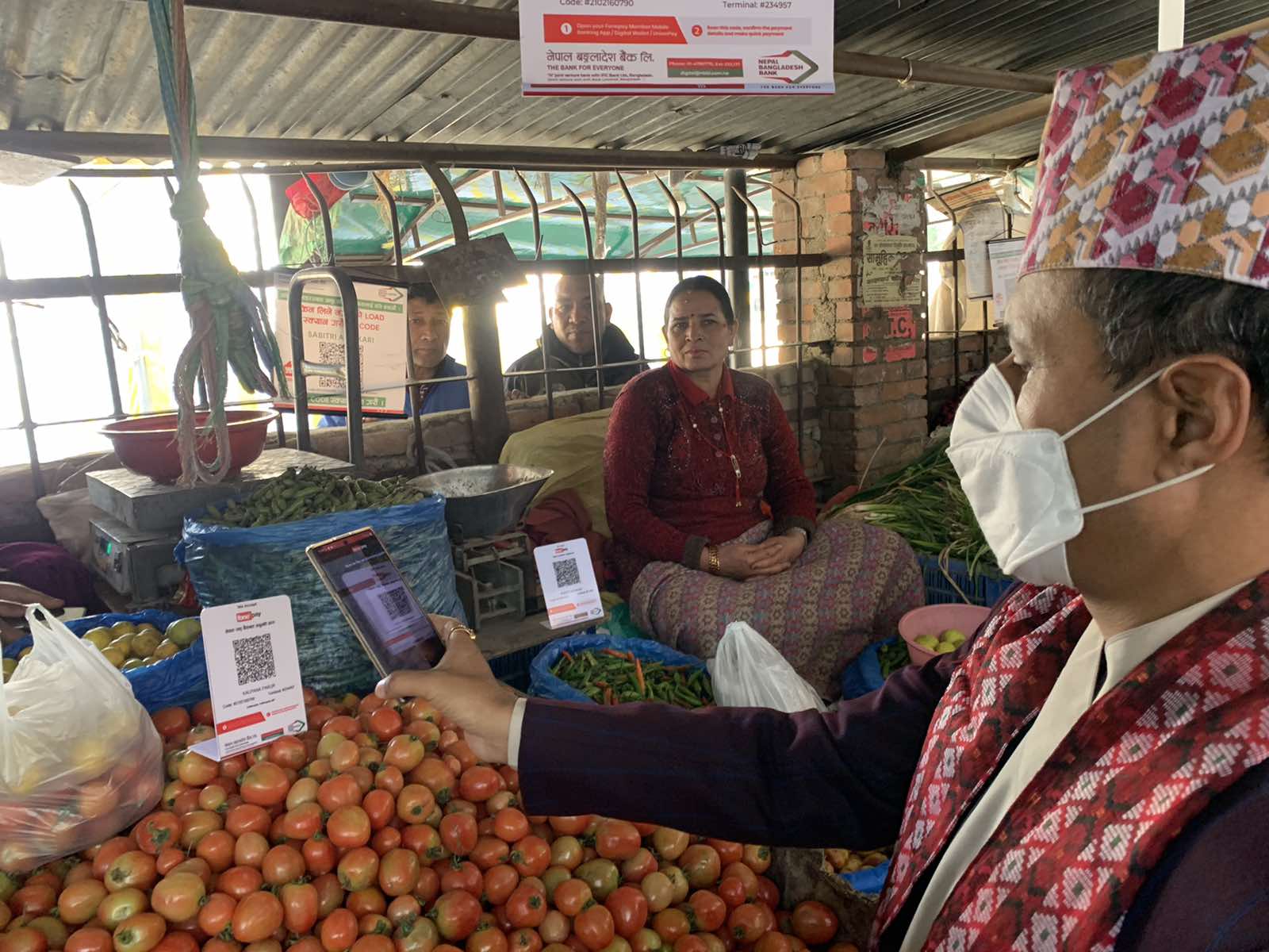 नेपाल बङ्गलादेश बैंकद्वारा चाबहिलमा क्युआर कोडमार्फत कारोबार सुरु