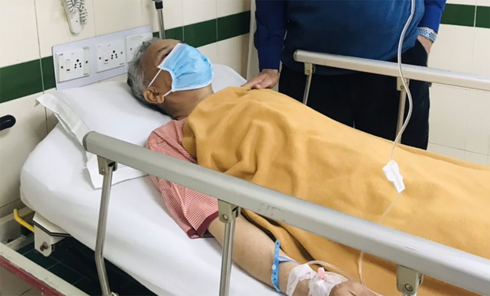 बाबुराम भट्टराई अस्पताल भर्ना