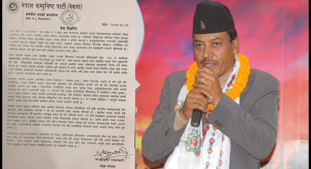 ‘प्रदेशसभामा दलीय मान्यताविरुद्धको काम भयो’
