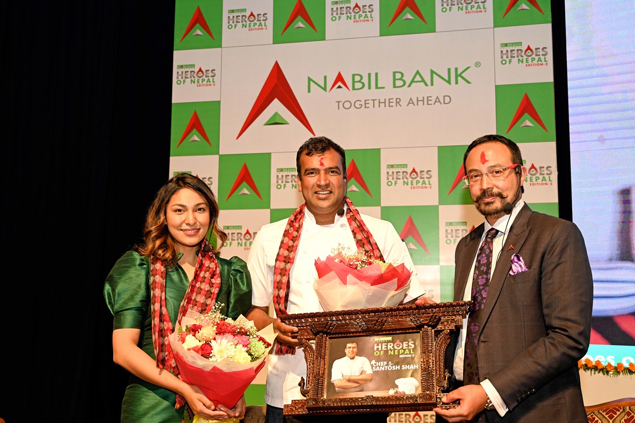 नबिल बैंकको ‘हिरोज् अफ नेपाल’ मा सन्तोष साह सम्मानित