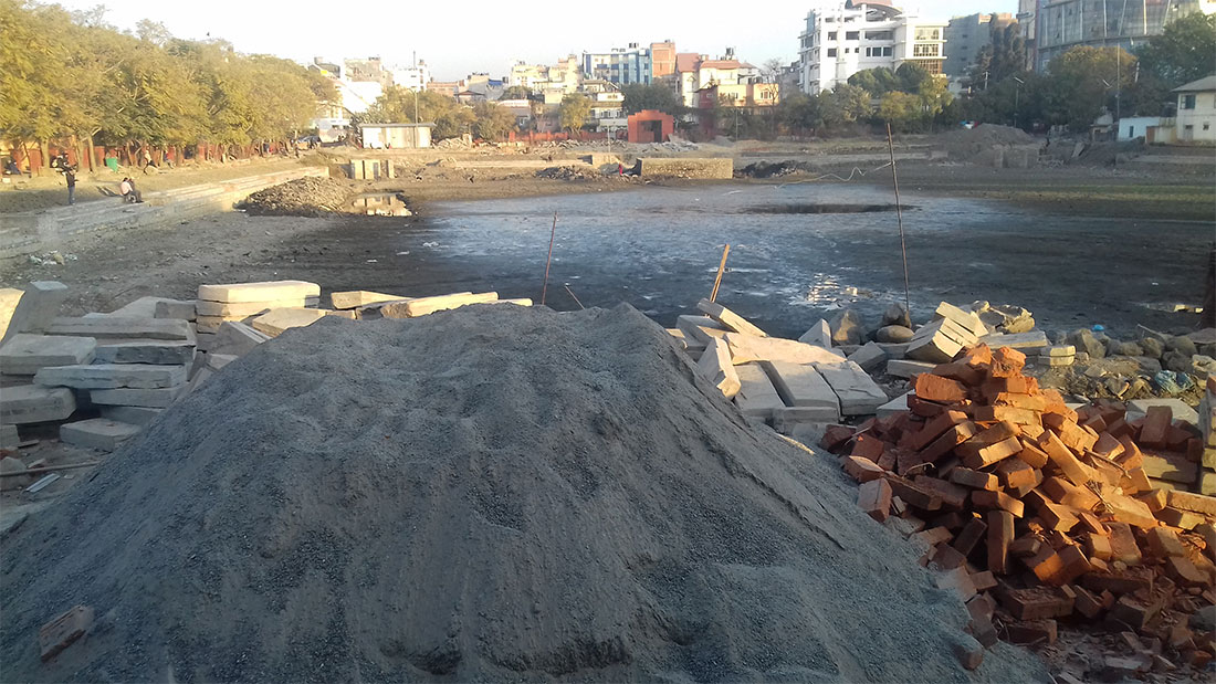 कमलपोखरी पुनर्निर्माणको काम ७० प्रतिशत सकियो