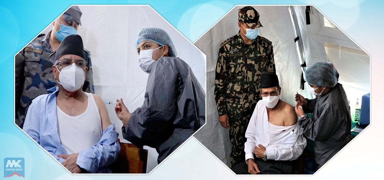 सांसदहरूले लगाए कोरोनाविरुद्धको खोप