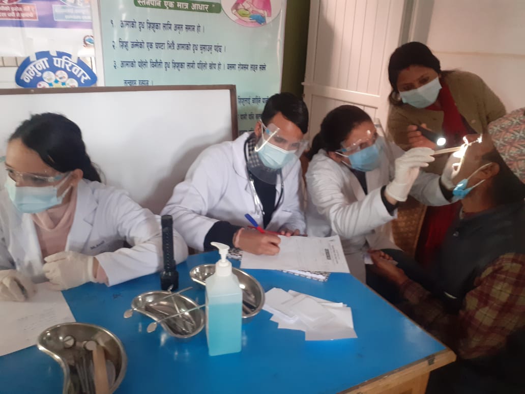 केएमसीद्वारा मनोहरामा निःशुल्क स्वास्थ्य शिविर