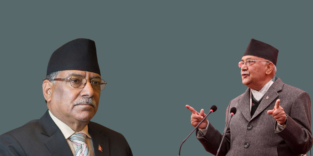 प्रचण्ड : एमसीसीबारे निर्णय गर्नुस्, ओली : गठबन्धनले निर्णय गरोस्