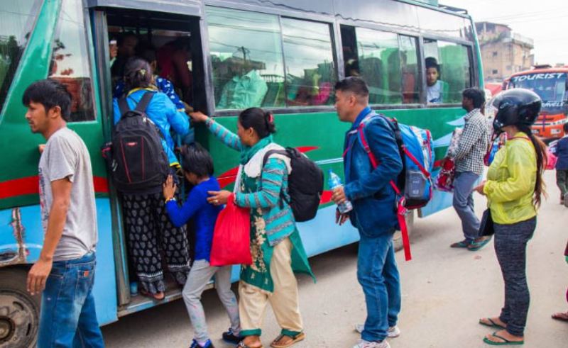 पूर्ण सीट क्षमतामा सवारी सञ्चालनमा