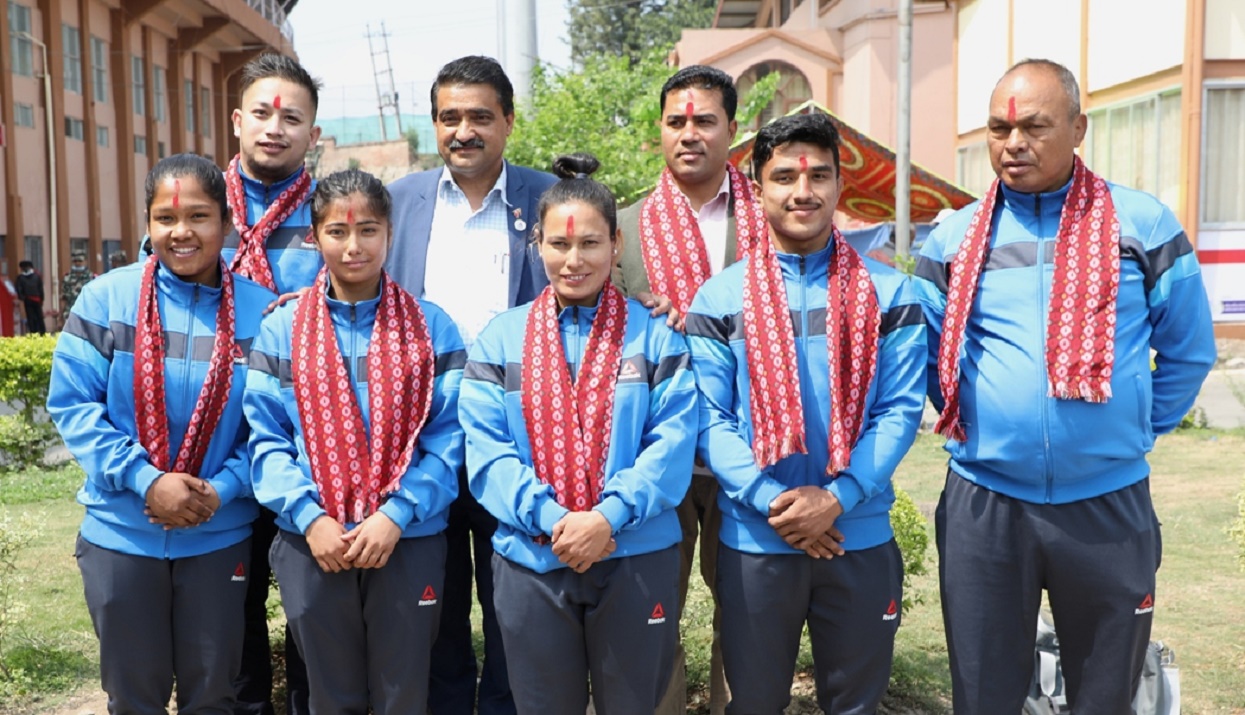 कीर्गिस्तान जाने जुडो टोलीको बिदाइ