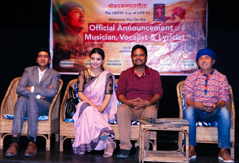निताको ‘श्रीमद्भागवत गीता’ मा पुष्पनको सङ्गीत