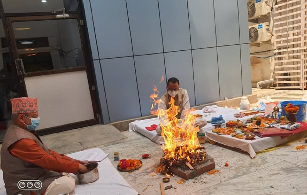 कोरोनाले बदलेको कर्पोरेट शैली, पूजा गरेर मनाइयो नर्भिकको वार्षिकोत्सव