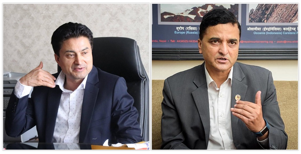 विपक्षी एमालेको कित्तामा उभिए योगेश र गोकर्ण
