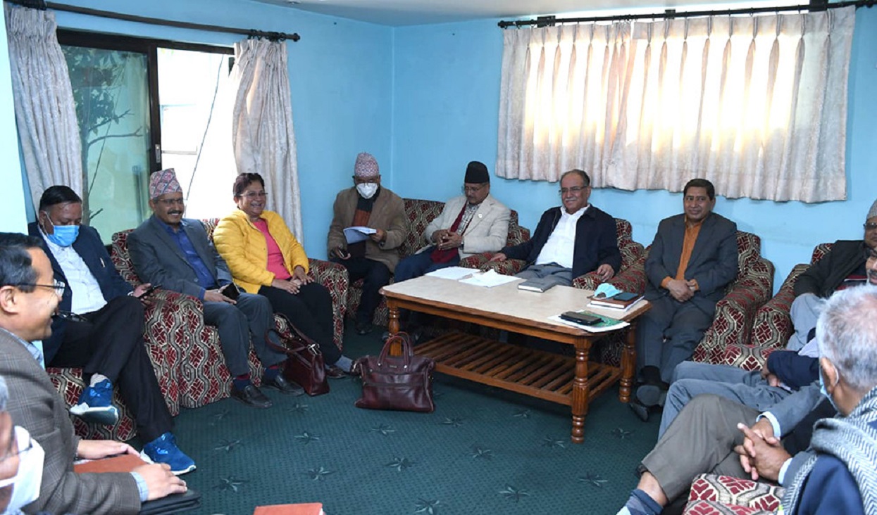एमसीसीबारे निर्णय लिन माओवादी केन्द्रको संसदीय दलको बैठक