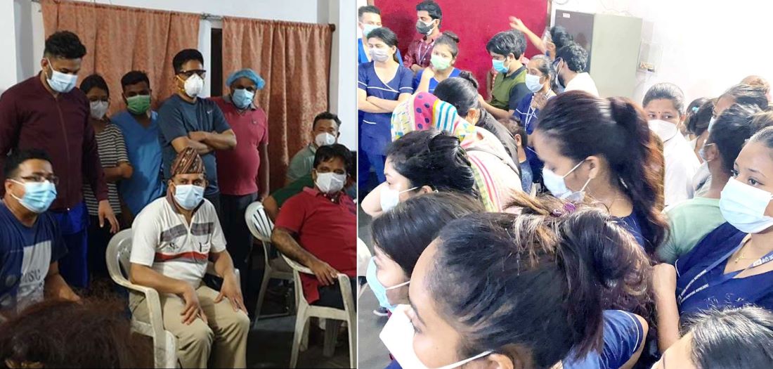 भाइरससँगै भिडको जोखिममा स्वास्थ्यकर्मी : भेरीमा सांघातिक हमला