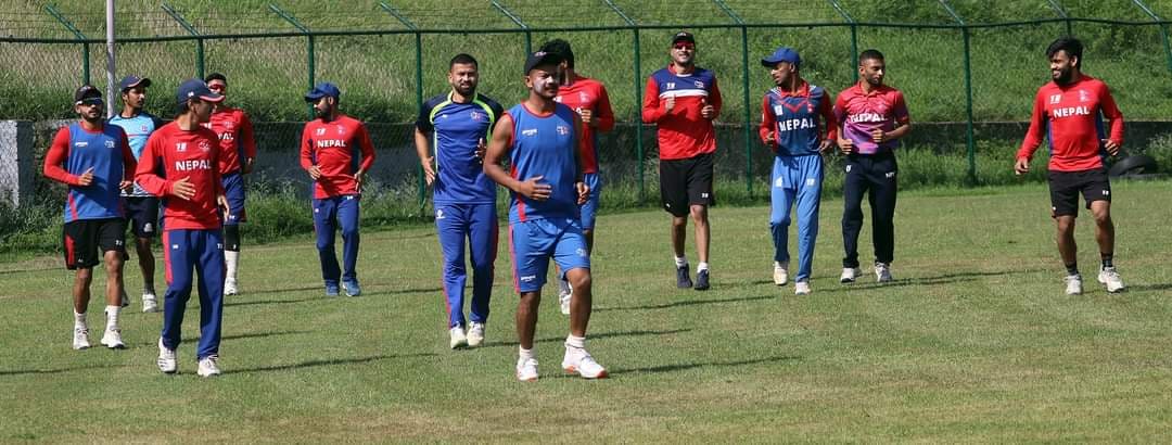 राष्ट्रिय क्रिकेट टिमको बन्द प्रशिक्षण सुरु (तस्बिरहरु)