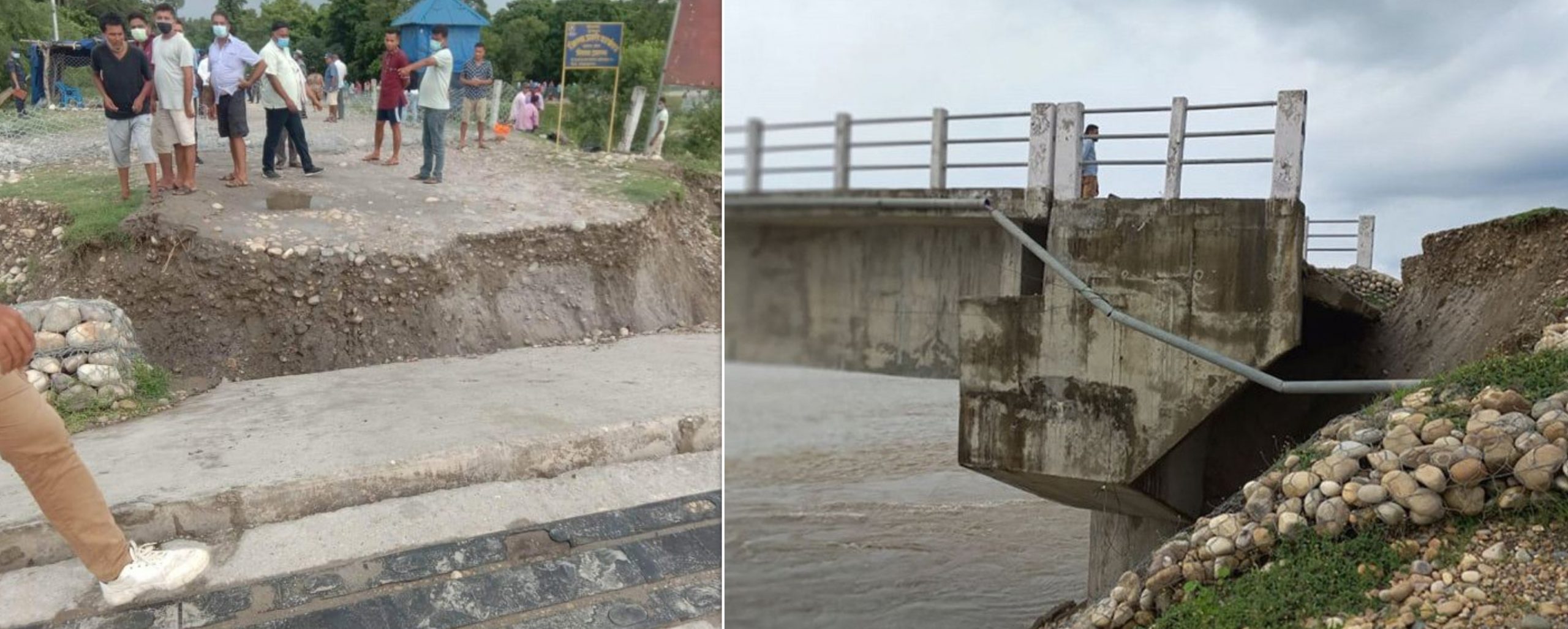 सुदूरपश्चिम र लुम्बिनी प्रदेश जोड्ने पुल भासियो, आउजाउमा रोक