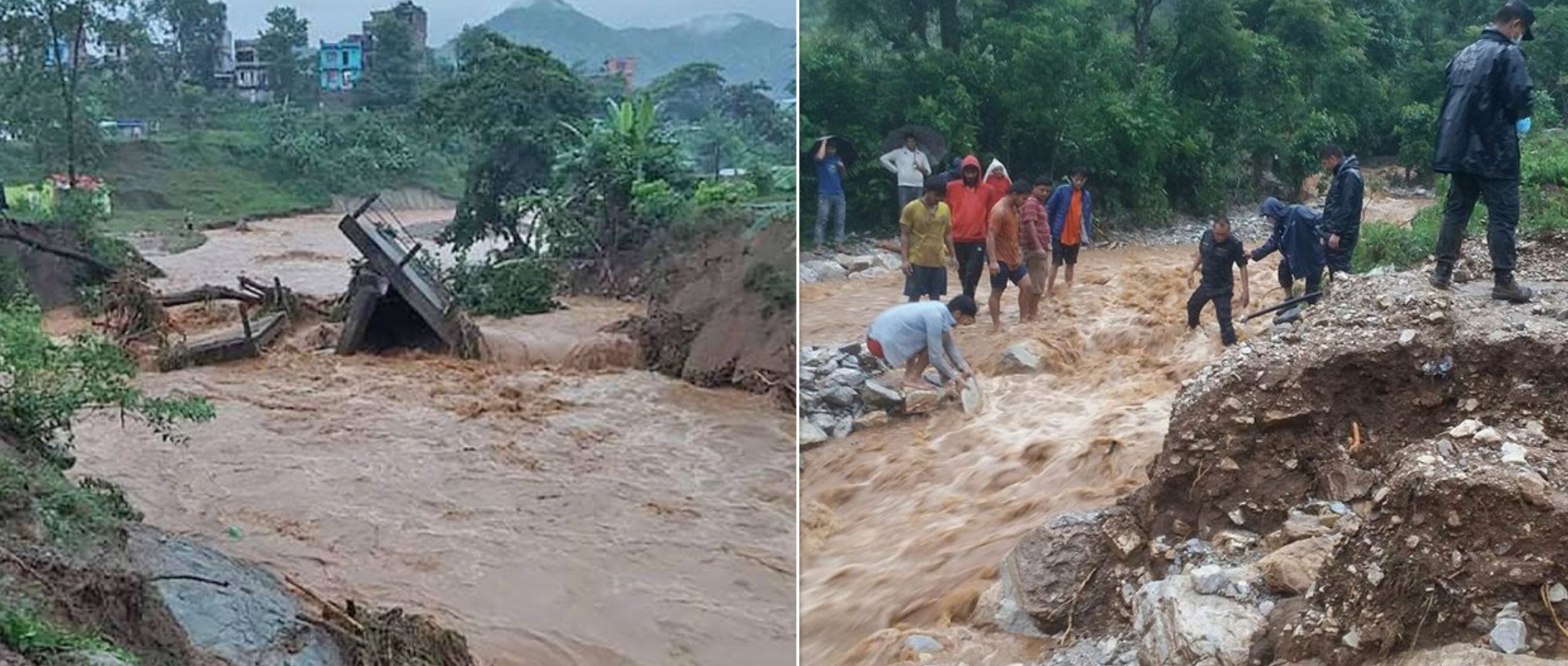 तनहुँः पहिरोमा परी दुईको मृत्यु, पक्की पुल बगायो