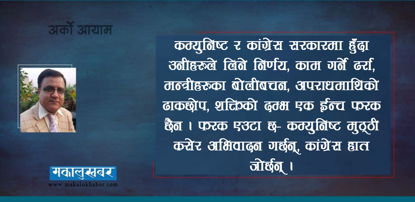 रंग मिल्दैमा कागले कोइलीको मर्यादा पाउँछ र ?