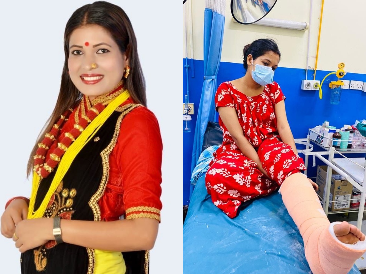 टिका सानु छायाङ्कनको क्रममा घाइते