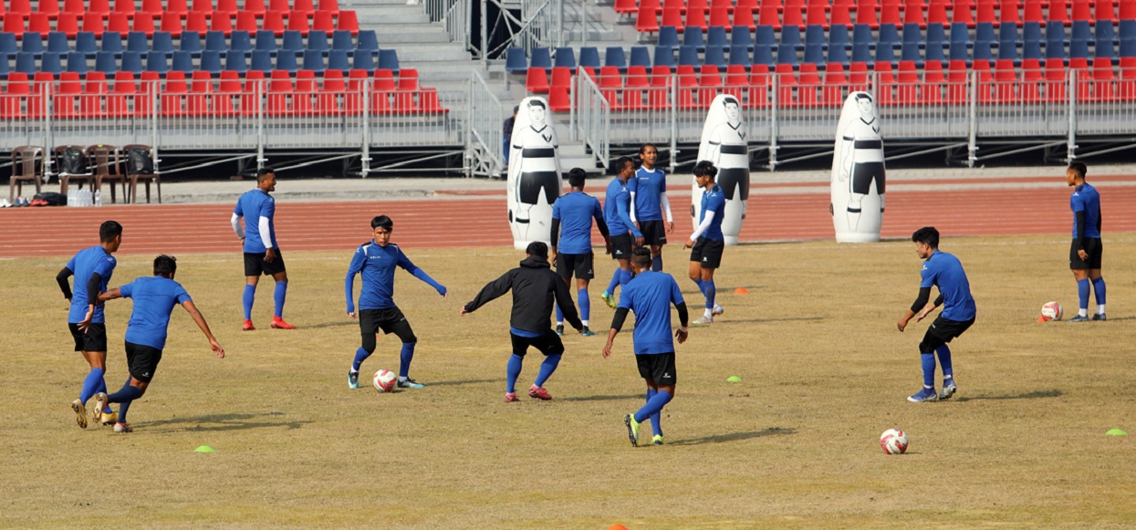 नेपाली फुटबल टोलीको प्रशिक्षण आजदेखि पोखरामा