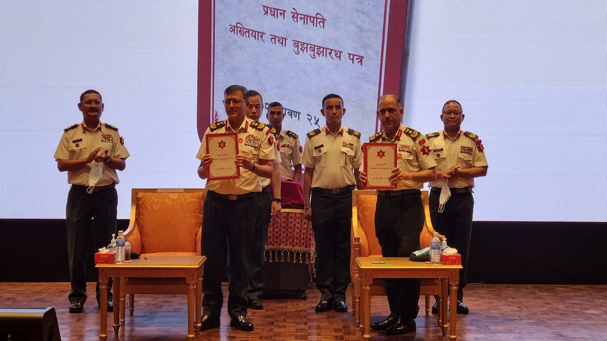 प्रधानसेनापतिको कमाण्ड बलाधिकृतरथी शर्मालाई