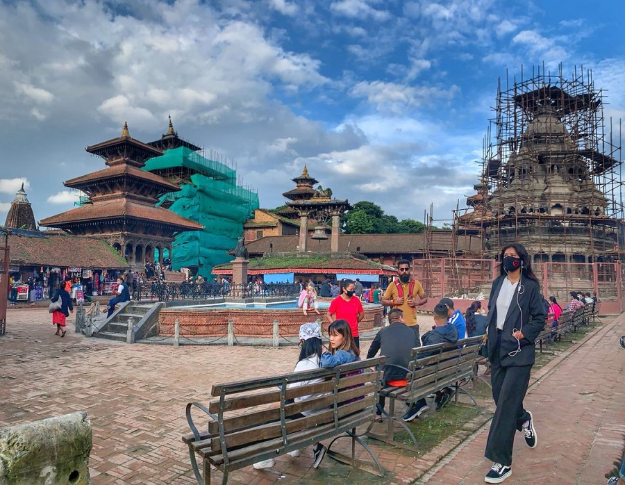 पाटन दरबार क्षेत्रमा बिना मास्क प्रवेश निषेध