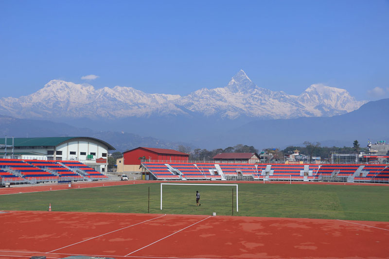 पोखरा फुटबल रङ्गशालामा ‘फ्लड लाइट’ राखिने