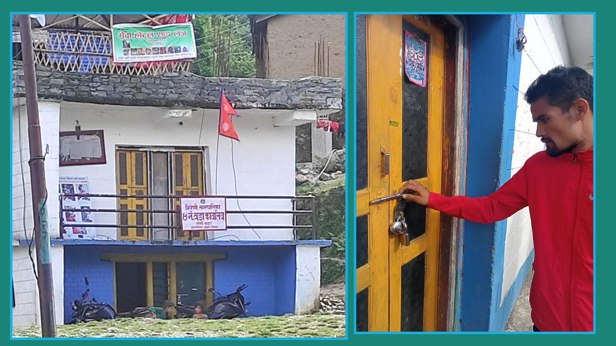 वडा कार्यालयका कर्मचारी कांग्रेस अधिवेशनमा, सेवाग्राहीले गरे तालाबन्दी